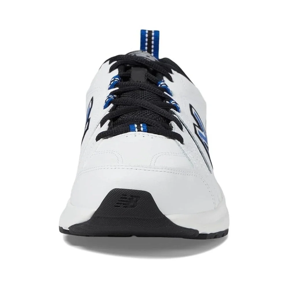New Balance® (Men's 12 D)‎ MX608v5 Training Sneakers in White/Team Royal